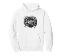 American West Barbed Wire Collector Rancher Silhouette Pullover Hoodie