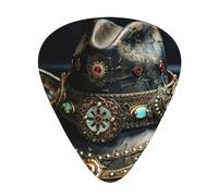 American West Rodeo Hat Guitar Picks Set-Premium Abs Material,Various Thicknesses-Enhance Your Playing Experience