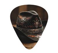 American West Rodeo Hat Guitar Picks Set-Premium Abs Material,Various Thicknesses-Enhance Your Playing Experience