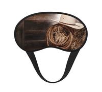 American West Rodeo Hat Print Sleep Eye Mask Light Blocking Soft and Comfortable Night Eye Blinder for Women Men for Sleeping Travel Night Shift
