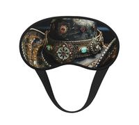 American West Rodeo Hat Print Sleep for Adults Comfortable Eye Mask for Travel Camping Light Blocking Nap Cover
