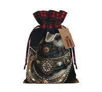 American West Rodeo Hat Print Xmas Drawstring Gift Bags Reusable Christmas Bags Birthday For Wrapping Needs