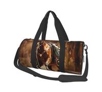 American West Rodeo Printed Sports Gym Bag with Wet Pocket & Shoes Compartment, Travel Duffel Bag for Men Women