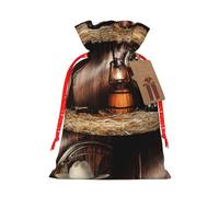 American West Rodeo Printing 4.7x6.9 In Christmas Bag With Drawstring,Ideal For Adults To Wrap Gifts For Christmas Halloween