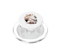 American White Pelican Sea Bird Birder PopSockets PopGrip for MagSafe