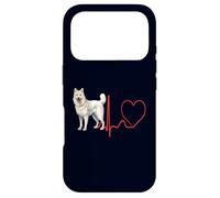 American White Shepherd Dog Heartbeat EKG Funny Dogs Lover Case for iPhone 17 Pro
