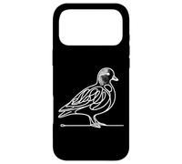 American Wigeon Line Art Birdwatcher Case for iPhone 17 Pro Max