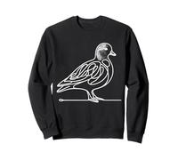American Wigeon Line Art Birdwatcher Sweatshirt