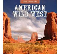 American Wildwest - 2026 Square Wall Calendar - by Red Robin Publishing