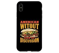 American Witout End Of Discussion Funny Philly Cheesesteak Case for iPhone XS Max