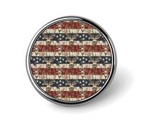 American Wood Grain Deer Print Enamel Pins for Backpack - Cute Jacket Coat Hat Bags Badge Pins, Funny Unique Novelty Button Pin Women Men Fashion Jewelry Accessories
