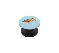 American Woodcock Bird Gets an Earthworm Cute Birding PopSockets Adhesive PopGrip