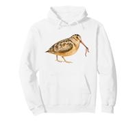 American Woodcock Bird Gets an Earthworm Cute Birding Pullover Hoodie