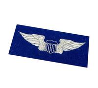 American World War Two Blue Felt Backed Pilot's Wings, Sew On