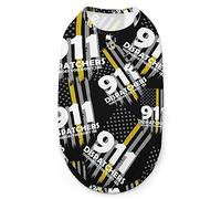 American Yellow Flag 911 Dispatchers Dog Shirt Pet Vest Clothes Cat Costume Jacket 2XL