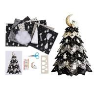 Americana Christmas Tree Quilt Kit, DIY Fabric Kit Christmas Tree Sewing