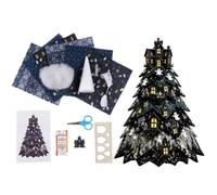 Americana Christmas Tree Quilt Kit, DIY Fabric Kit Tree Sewing Christmas