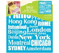 Americana Decor Bon Voyage Stencil, Blue, 12 x 12-Inch