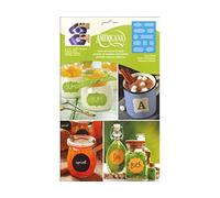 Americana Decor Lotsa Labels Stencil, Blue, 28 x 21 x 0.3 cm