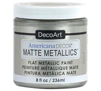 Americana Decor Matte Metallics 8Oz-Soft Silver