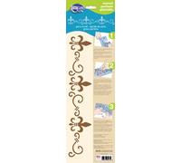 Americana Decor Paris Scroll Border Stencil, Blue, 15 x 46 x 0.3 cm