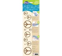 Americana Decor Peace Signs Border, Blue, 15 x 46 x 0.3 cm