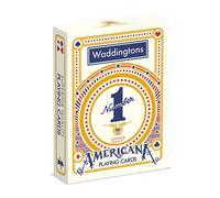 Waddingtons Number 1 Americana Playing Cards - Classic Stars & Stripes Deck for Poker, Rummy, Solitaire & Snap - Fun Gift for Kids & Adults Ages 4+