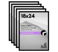 Americanflat 18x24 Poster Frame Set of 5 in Black - Gallery Wall Frame Set with Polished Plexiglass and Hanging Hardware - Horizontal or Vertical Display Collage Wall Decor