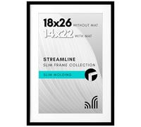 Americanflat 18x26 Black Modern Poster Frame with Polished Plexiglass