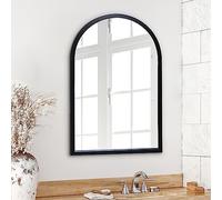 Americanflat 20x30 Arched Mirror - Large Hanging Mirrors with Durable Frame - Modern Mirror for Bathroom, Bedroom, Living Room - Mirrors for Wall Display and Home Decor - Black