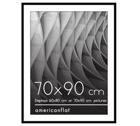Americanflat Picture Frame 70 x 90 cm Black with Mount or 70 x 90 cm