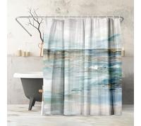 Americanflat 71x74 Abstract Shower Curtain - 100% Polyester Shower Curtain with 12 Hooks - Shower Curtains for Bathroom - Art Shower Curtain by PI Creative Art