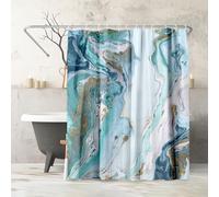 Americanflat 71x74 Marble Shower Curtain - 100% Polyester Shower Curtain with 12 Hooks - Shower Curtains for Bathroom - Art Shower Curtain by PI Creative Art