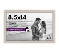 Americanflat 8.5x14 Picture Frame in Light Wood - Composite Wood with Shatter Resistant Glass - Horizontal and Vertical Formats for Wall with Included Hanging Hardware