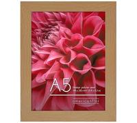 Americanflat A5 Photo Frame in Dark Oak - Engineered Wood with Shatter Resistant Glass - Horizontal and Vertical Formats for Wall and Tabletop - 14.8x21 cm