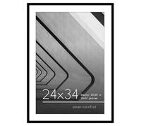 Americanflat Frame 60 x 80 cm Black with Passepartout or 60 x 80 cm with Passepartout