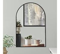 Americanflat Framed Arched Mirror 20x30 - Black Wall Mirror Bathroom, Entryway Hall, Living Room, Bedroom - Curved Arch Mirror (MIRARC1929BLK)