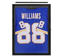 Americanflat Jersey Frame Display Case in Black - 23x31 Lockable Plexiglass Shadow Box - Jersey Display Frame for Soccer, Baseball, Hockey, Football, Basketball - Large Shadow Box Frame