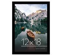 Americanflat Photo Frame 21 x 30 cm Black - Wall Frame 21 x 30 cm with Mount or 30 x 42 cm without Passepartout - Plexiglass and Integrated Wall Hook