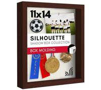 Americanflat Shadow Box Frame, Wood, Mahogany, 11x14