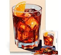 Americano Cocktail 1000 Piece Puzzle For Adults Cognitive Skill Casual Relaxation Solid Lock Chic Xmas Gift (50x75cm)