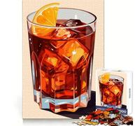 Americano Cocktail 1000 Pieces Jigsaws Adults Puzzles Gifts Think Training Unwind Easily Defined Edges Merry Gift (38x26cm)