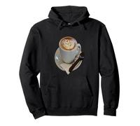 Americano Coffee with Tulip Design And Chocolate Spoon Pullover Hoodie