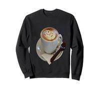 Americano Coffee with Tulip Design And Chocolate Spoon Sweatshirt
