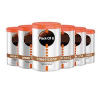 Americano Instant Coffee 75g Barista Style Instant Coffee Ground Beans - Pack of 6