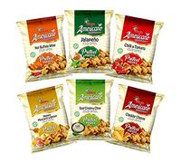 Americano Pretzel Pieces Mix Box 6 x 100g - Jalapeno, Cheese and Ham, Hot Wing, Honey Mustard & Onion, Chilli Tomato, Chive Sourdough Pretzel Pieces | Combos Snacks For Pubs | Kids Lunchbox Snacks