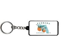 AMERICANPHOENIX Beautiful & Unique Keychains - USA Souvenir, Collectible Design,Flexible Silicone, Keyring Lanyard Accessory, Florida, 2.25 Inch X 1 Inch