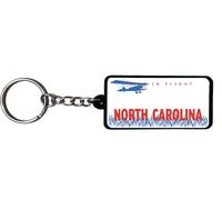 AMERICANPHOENIX Beautiful & Unique Keychains - USA Souvenir, Collectible Design,Flexible Silicone, Keyring Lanyard Accessory, North Carolina, 2.25 inch x 1 inch