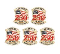 Americans 250Th Brooch Lapel Badges Crafted From Alloy Materials Americans Patriotic Badge Set, One Size, as described, as described