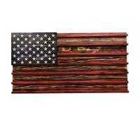 americans Flag Challenge Coin Display - Wooden Coin Display Holder, 7 Rows Commemorative Display Stand | Handmade Memorial Display Stand Desktop Display Stand for Him Father, hangs Decoration